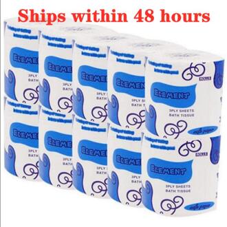 10 Roll Toiletpapier Sanitair Papier Silky Thuis Keuken Wc Tissue Zachte Vrigin Houtpulp Gb Individuele Pakket