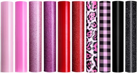 10 Roll Vinyl Warmteoverdracht Ijzer Op Diy Kledingstuk Film Silhouet Papier Kunst Silhouet Sticker Decoratie Benodigdheden # R1