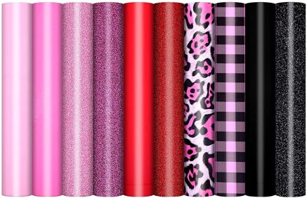 10 Roll Vinyl Warmteoverdracht Ijzer Op Diy Kledingstuk Film Silhouet Papier Kunst