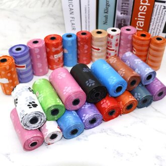10 Rolls 150 Pcs Biologisch Afbreekbare Vuilniszakken Printing Hond Afval Kak Bag Pick Up Clean Bag Vuilniszak Houder Outdoor reizen