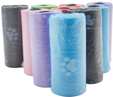 10 Rolls 150 pcs Hond Kak Tas Huisdieren Afval Vuilniszakken Outdoor Carrier Biologisch Afbreekbaar Clean-up Afval Pick Up schoon Tas Voor Katten Honden