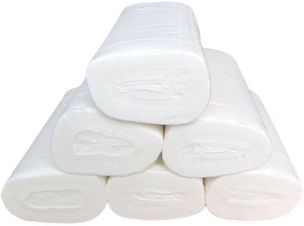 10 Rolls Huishoudelijke Schone Wc-papier 4-Layer Thicken Coreless Rolling Papier Houtpulp Wateroplosbare Papieren Tissue