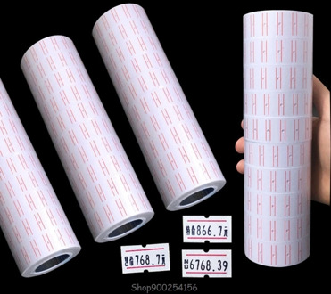 10 Rolls Self Adhesive Price Labels Paper Tag Sticker Single Row for Price Gun Labeller Grocery Office Supplies N11 20 Dropship