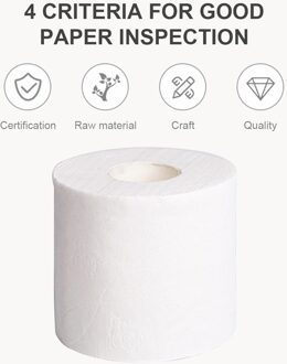 10 Rolls Toiletpapier 3 Lagen Papier Badkamer Wc Keuken Papier Cleaning Tissue Papier Houtpulp Papier Sterke Wateropname