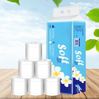 10 Rolls Toiletpapier 4 Layer Tissue Zachte Huidvriendelijke Voor Thuis Badkamer Kantoor WH998