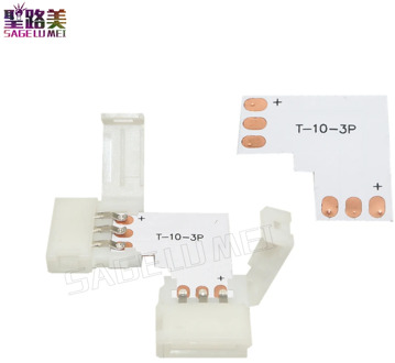 10 set L Shape LED Connector 2 pin/3 pin/4 pin/5pin solderless For 8mm/10mm/12mm 5050/ws2811/ws2812b RGB/ RGBW LED Strip Light