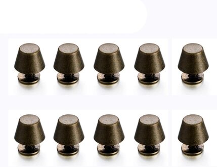 10 set/zak 10/12mm DIY Band Klinknagels Schroef Emmer Dome Bolt Platte Kop Schroeven Punk Metal Nail Doek knop Bagage Doek Craft bronzen / 12mm