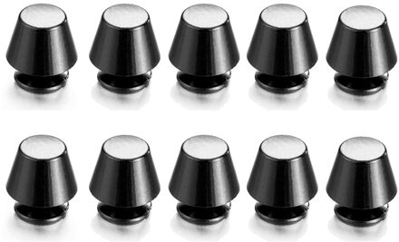 10 set/zak 10/12mm DIY Band Klinknagels Schroef Emmer Dome Bolt Platte Kop Schroeven Punk Metal Nail Doek knop Bagage Doek Craft gunmetal / 12mm
