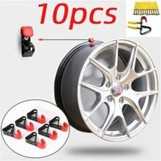 10 Sets 13-22 Auto Velg Muur Hanger Display Haak Slat Metalen 35Kg W/Schroeven Auto tire Wheel Hub Haak Auto Accessoires