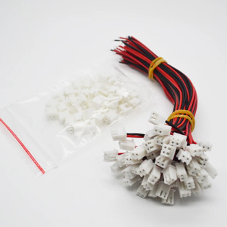 10 Sets/Lot 26AWG JST XH2.54 2 Pin Connector Plug Wire Cable 10/15/20/30mm Length Male Female Plug Socket