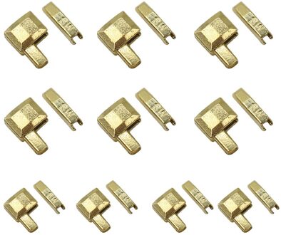 10 Sets Metalen Reparatie Rits Stopper Open Einde Rits Naaien Stopper Accessoires Rits M5T9 Diy Voor Kleding B