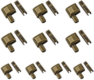 10 Sets Metalen Reparatie Rits Stopper Open Einde Rits Naaien Stopper Accessoires Rits M5T9 Diy Voor Kleding