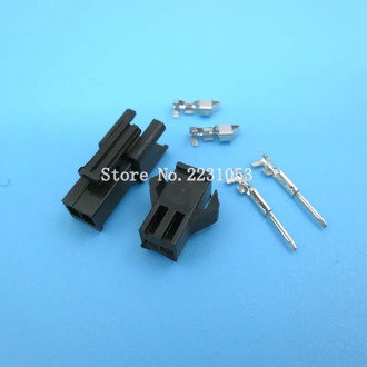 10 Sets SM-2.54mm Pitch 2p Female and Male Header Connectors Adaptor Plug SM2.54-2P SM-2P