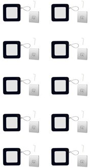 10 Sets Spanning Punch-Gratis Automatische Sensor Deur Dichter Draagbare Deur Off Deur Hardware Deursluiters