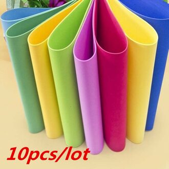 10 Sheets Dikke Multicolor A4 Spons Eva Foam Papier Kids Handgemaakte Diy Hand Craft Kaarten & Karton