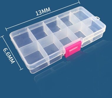 10 Slots Cellen Gereedschap Doos Draagbare Sieraden Tool Opbergdoos Container Ring Elektronische Onderdelen Schroef Kralen Organizer Plastic Case 02