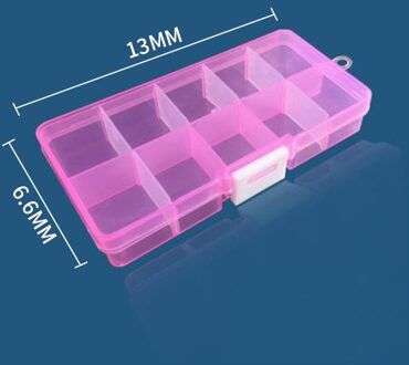 10 Slots Cellen Gereedschap Doos Draagbare Sieraden Tool Opbergdoos Container Ring Elektronische Onderdelen Schroef Kralen Organizer Plastic Case 04