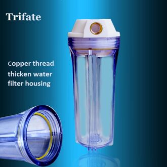 10 "Standaard Thicken transparante filter shell emmer voorfilter filter bottleBlue Water Filter Behuizing voor Waterzuiveraar