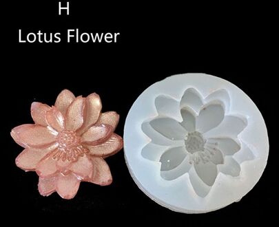 10 Stijlen 3D Bloem Silicone Mold Resin Camellia Pioen Daisy Lotus Bloem Hanger Sieraden Maken Gereedschap Epoxyhars Mallen 8