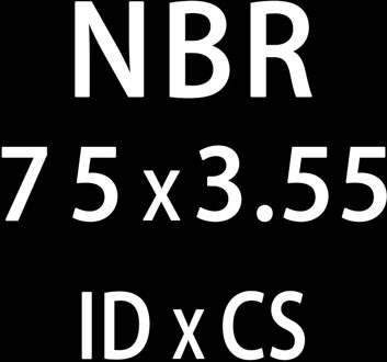 10 Stk/partij Rubber Ring Nbr O-Ring Afdichting Dikte 3.55Mm ID75/77.5/80/82.5/85/87.5Mm Nitril O Ring Seal Olie Pakking Washer ID75mm