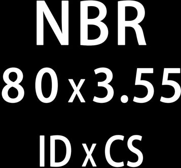 10 Stk/partij Rubber Ring Nbr O-Ring Afdichting Dikte 3.55Mm ID75/77.5/80/82.5/85/87.5Mm Nitril O Ring Seal Olie Pakking Washer ID80mm