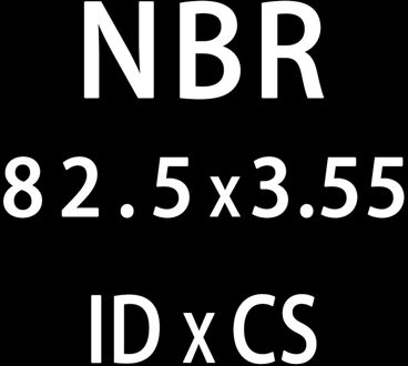10 Stk/partij Rubber Ring Nbr O-Ring Afdichting Dikte 3.55Mm ID75/77.5/80/82.5/85/87.5Mm Nitril O Ring Seal Olie Pakking Washer ID82.5mm