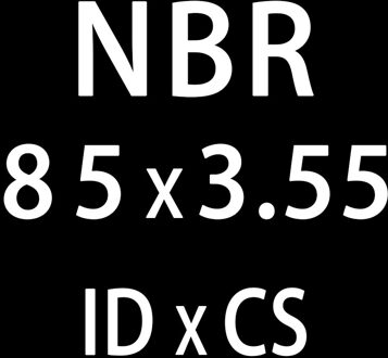 10 Stk/partij Rubber Ring Nbr O-Ring Afdichting Dikte 3.55Mm ID75/77.5/80/82.5/85/87.5Mm Nitril O Ring Seal Olie Pakking Washer ID85mm