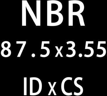10 Stk/partij Rubber Ring Nbr O-Ring Afdichting Dikte 3.55Mm ID75/77.5/80/82.5/85/87.5Mm Nitril O Ring Seal Olie Pakking Washer ID87.5mm