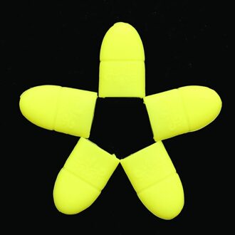 10 Stk/set Nail Art Losweken Cap Gel Polish Remover Wrap Tool Manicure Herbruikbare Wraps Rubber Remover Nail Tool geel