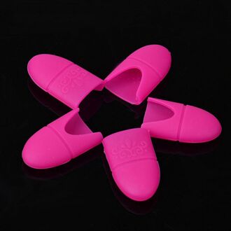 10 Stk/set Nail Art Losweken Cap Gel Polish Remover Wrap Tool Manicure Herbruikbare Wraps Rubber Remover Nail Tool roos