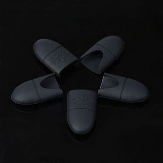 10 Stk/set Nail Art Losweken Cap Gel Polish Remover Wrap Tool Manicure Herbruikbare Wraps Rubber Remover Nail Tool zwart