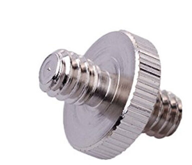 10 stks 1/4 "Man 1/4" Mannelijke Schroefdraad Convert Adapter voor Camera Statief Balhoofd Camera Dubbele Mannelijke schroef Adapter