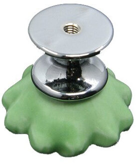 10 stks 32mm Kleurrijke Keramische Bloem Kast Knoppen Deur Handgrepen Kast Lade Kast Meubels Handvat Knoppen F