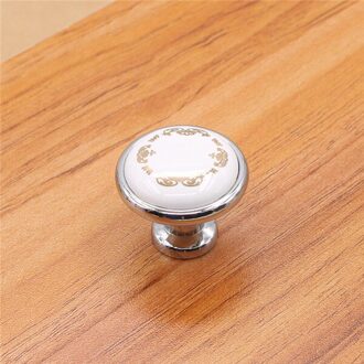 10 stks 32mm Kleurrijke Keramische ronde Kast Knoppen Deur Handgrepen Kast Lade Kast Meubels Handvat Knoppen