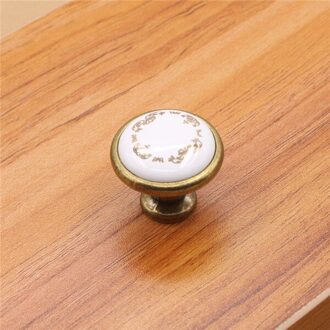 10 stks 32mm Kleurrijke Keramische ronde Kast Knoppen Deur Handgrepen Kast Lade Kast Meubels Handvat Knoppen