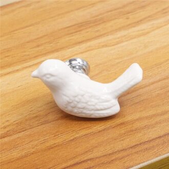 10 stks 32mm Kleurrijke Keramische vogel Kast Knoppen Deur Handgrepen Kast Lade Kast Meubels Handvat Knoppen