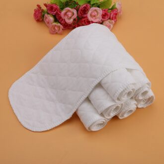 10 stks Baby Luiers Herbruikbare 3 Lagen Katoen Luier Liner Ademend Baby Peuter Katoen Moderne Doek Luier Luier Liners Insert