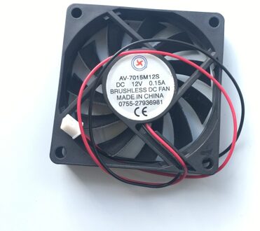 10 stks Borstelloze Koelventilator DC12V 0.15A DC Fans 70mm x 70mm x 15mm Blower 7015 s