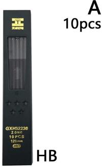 10 Stks/doos 2 Mm 2B Hb Zwart 2.0 Mm Mechanische Potlood Vulling 120 Mm Kantoorbenodigdheden Professionele En hoge Sterkte