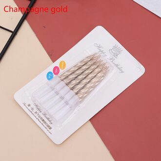 10 stks Draad Kleur Verjaardag Kaarsen Met Stand Taart Kaars Event Feestartikelen Bruiloft Decoratie