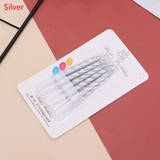 10 stks Draad Kleur Verjaardag Kaarsen Met Stand Taart Kaars Event Feestartikelen Bruiloft Decoratie