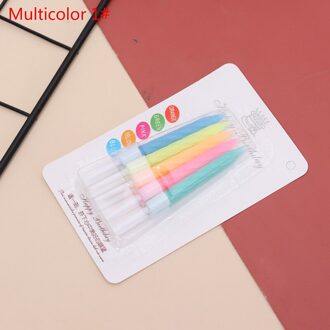 10 stks Draad Kleur Verjaardag Kaarsen Met Stand Taart Kaars Event Feestartikelen Bruiloft Decoratie