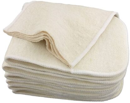 10 stks Hennep Katoen Insert Herbruikbare One Size Fit Alle Doek Babyluiers Insert Hennep Biologisch Katoen Insert