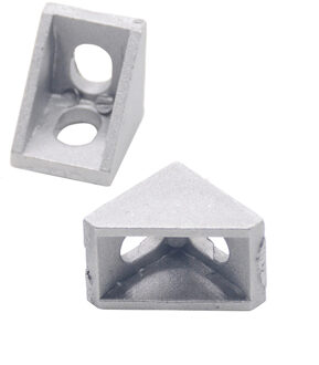 10 stks Hoek Montage Hoek Aluminium 20x20x17mm L Connector Beugel voor Industriële Aluminium profiel