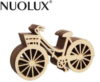 10 STKS Houten Fiets Veneers Plakjes Ambachten Versiering DIY Craft Ornament Decoratie Voor Wedding Festival Party