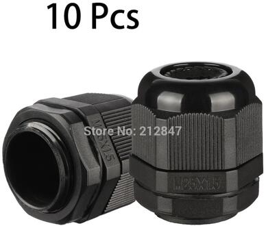 10 Stks M25 Waterdichte IP68 Nylon Wartel Joint Verstelbare Borgmoer voor 13mm-18mm Dia Kabel Draad