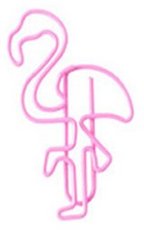 10 Stks/pak Cartoon Metalen Bladwijzer Clip Leuke Wortel Roze Rose Gold Flamingo Paperclip Houder Voor Boeken Noviteiten Briefpapier