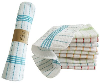 10 Stks/pak Kleine Kithen Handdoeken Katoen Thuis Schoonmaakdoekje Super Absorberende 30X30Cm 11.8 "X 11.8"