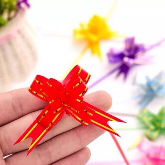10 Stks/pak Mini Lint Bloemen Bows Strik Craft Voor Party Thuis Festival Decoratie Kerst Accessoires 12 Mm
