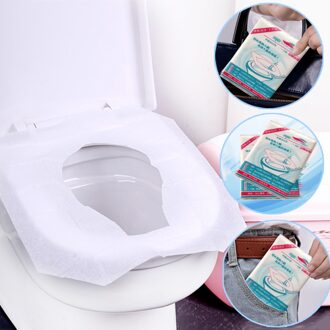 10 Stks/pak Wegwerp Toilet Seat Cover Mat Gezonde Toiletpapier Pad Biologisch Afbreekbaar Sanitaire Thuis Wc Badkamer Accessiories